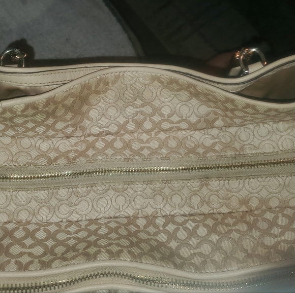 Coach Madison Op Art Pearlescent Fabric Carryall Shoulder Bag 30681 - Picture 16 of 16